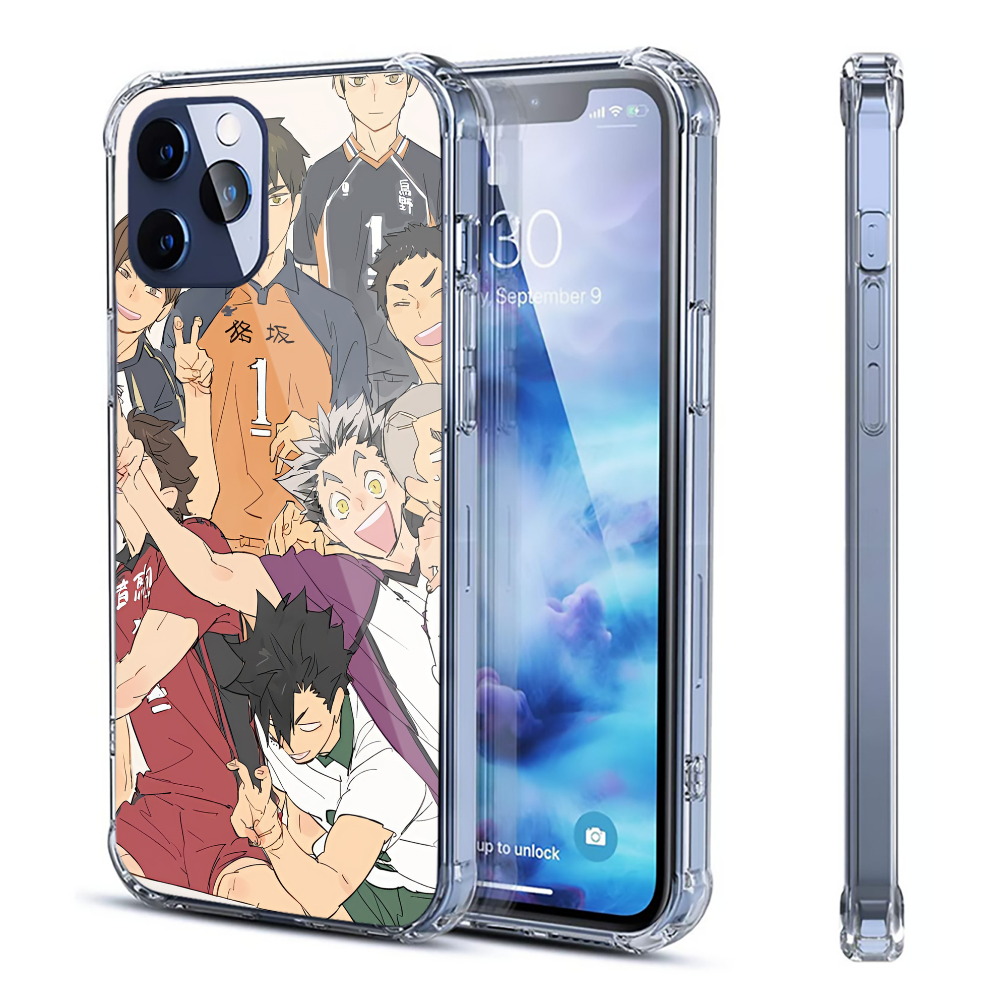 （画像用） ハイキュー!! Haikyu!! 【iPhone 12シリーズ対応】透明スマホケース（クリアソフトケース）